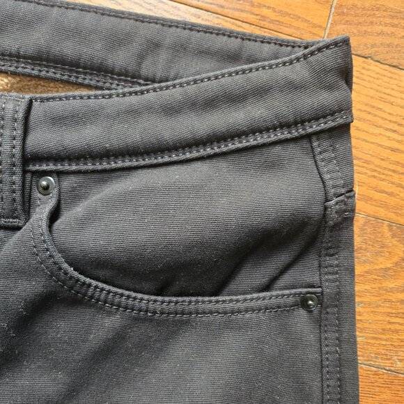 CAT Caterpillar Black canvas fleece lined work pants size 34X32 - Picture 3 of 7